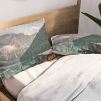 Mountain Lake Cabin Retreat Pillow Sham Gallery Image 2
