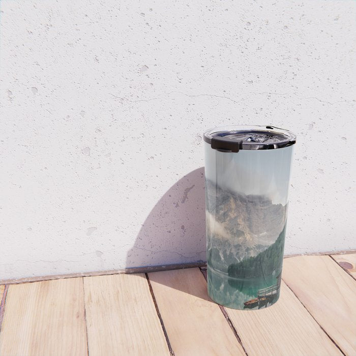 Mountain Lake Cabin Retreat Travel Mug Gallery Image 4