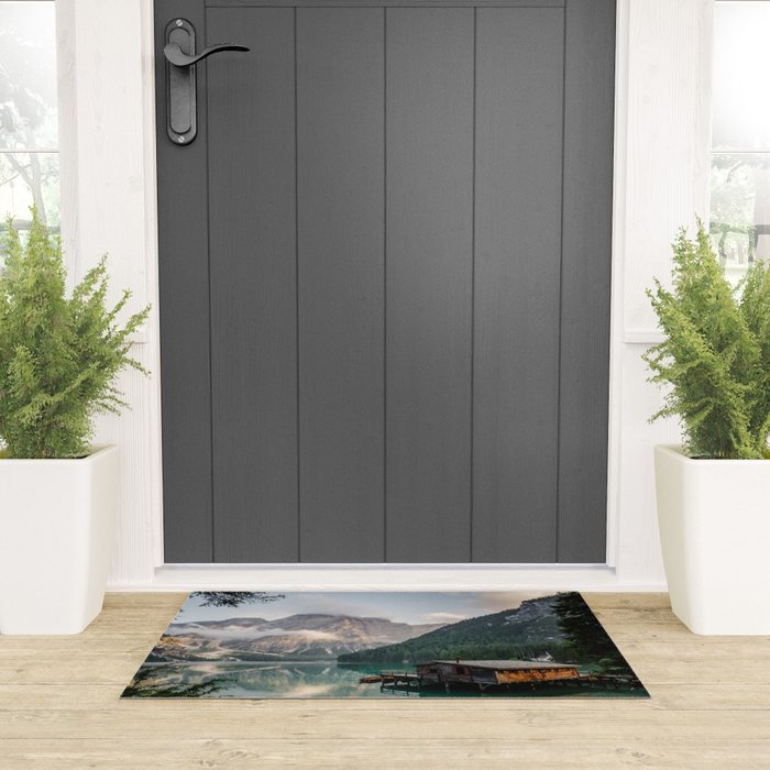 Mountain Lake Cabin Retreat Welcome Mat Gallery Image 3