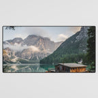 Mountain Lake Cabin Retreat Desk Mat Gallery Image 3
