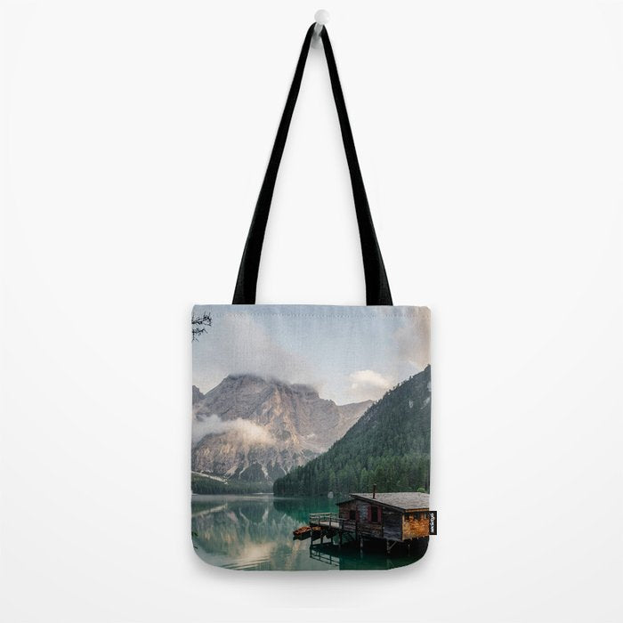 Mountain Lake Cabin Retreat Tote Bag Gallery Image 2