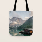 Mountain Lake Cabin Retreat Tote Bag Gallery Image 1