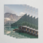 Mountain Lake Cabin Retreat Wrapping Paper Gallery Image 3