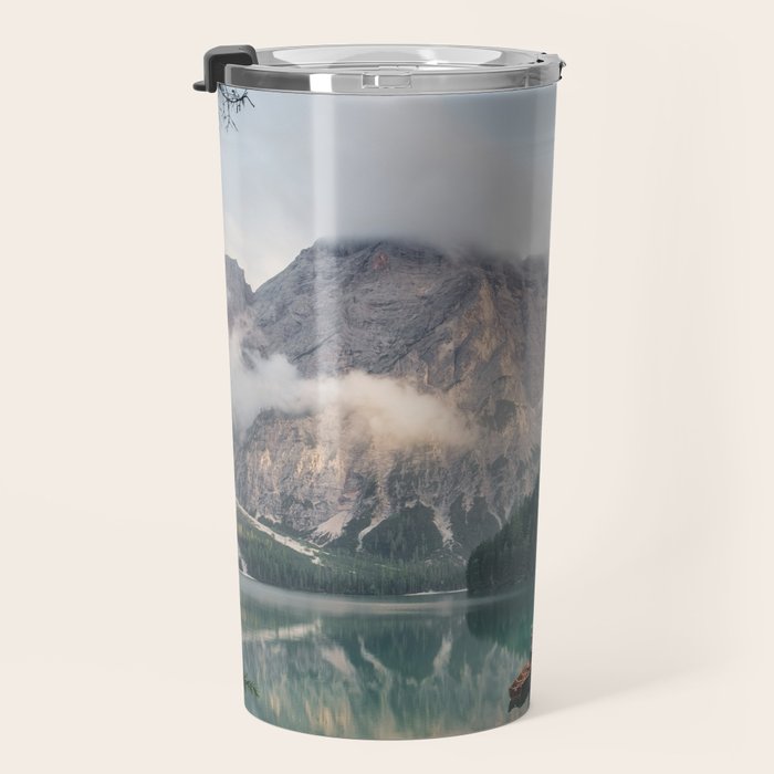 Mountain Lake Cabin Retreat Travel Mug Gallery Image 3