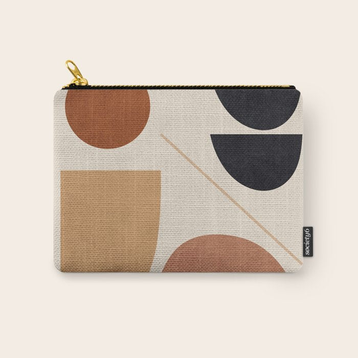 Modern Abstract Minimal Shapes 223 Carry All Pouch Gallery Image 1