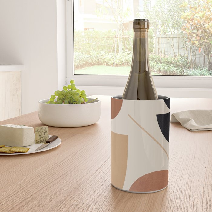 Modern Abstract Minimal Shapes 223 Wine Chiller Gallery Image 4