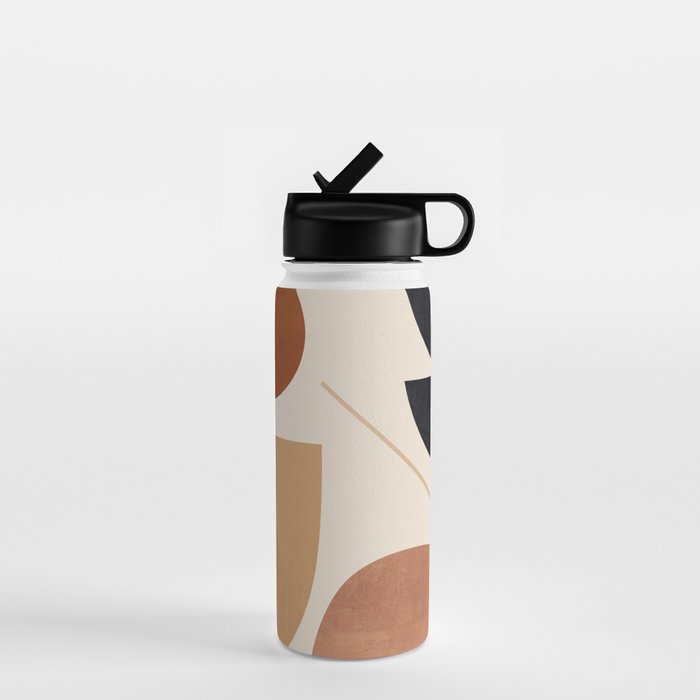 Modern Abstract Minimal Shapes 223 Water Bottle Gallery Image 1