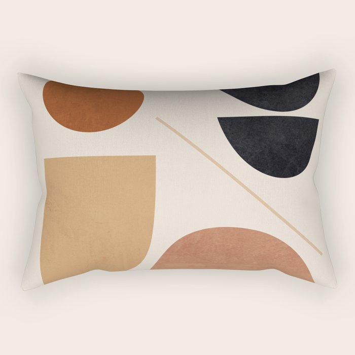 Modern Abstract Minimal Shapes 223 Rectangular Pillow Gallery Image 2