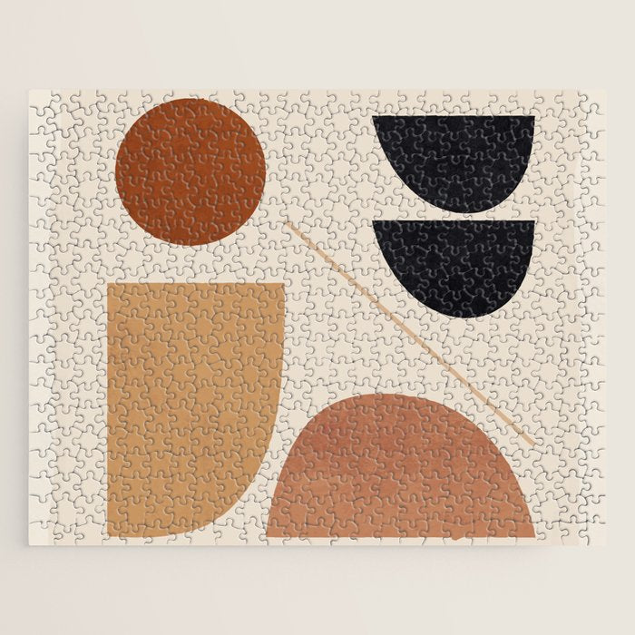 Modern Abstract Minimal Shapes 223 Jigsaw Puzzle Gallery Image 1