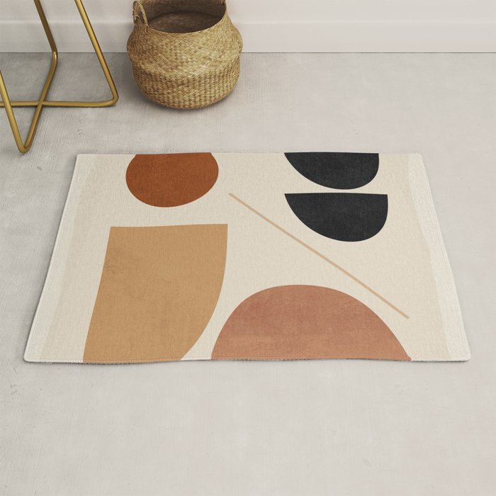 Modern Abstract Minimal Shapes 223 Rug Gallery Image 1