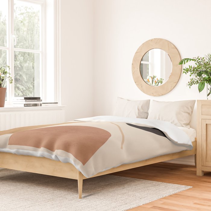 Modern Abstract Minimal Shapes 223 Duvet Cover Gallery Image 2