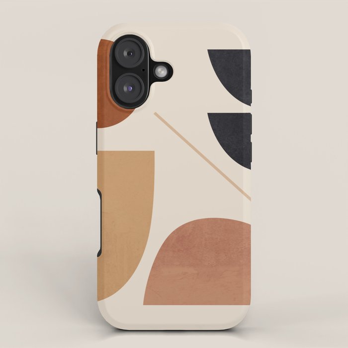 Modern Abstract Minimal Shapes 223 iPhone Case Gallery Image 1