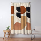 Modern Abstract Minimal Shapes 223 Window Curtain Gallery Image 5