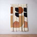 Modern Abstract Minimal Shapes 223 Window Curtain Gallery Image 3