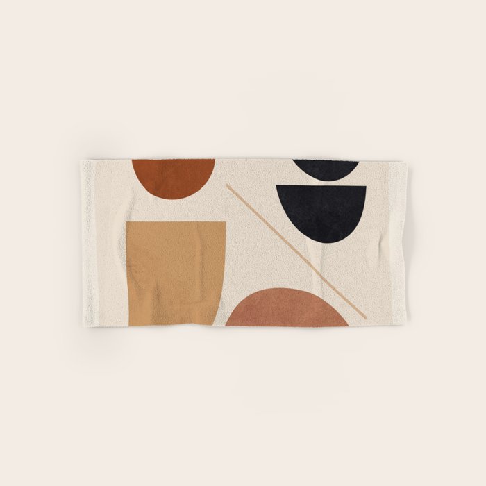 Modern Abstract Minimal Shapes 223 Bath Towel Gallery Image 1