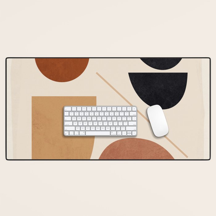 Modern Abstract Minimal Shapes 223 Desk Mat Gallery Image 1