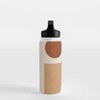 Modern Abstract Minimal Shapes 223 Water Bottle Gallery Image 3