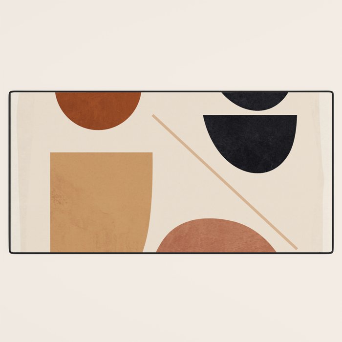 Modern Abstract Minimal Shapes 223 Desk Mat Gallery Image 3