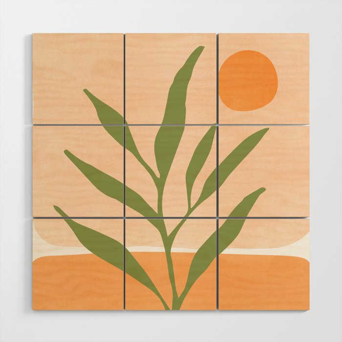 Southwest Sunrise Abstract Landscape Wood Wall Art Gallery Image 1