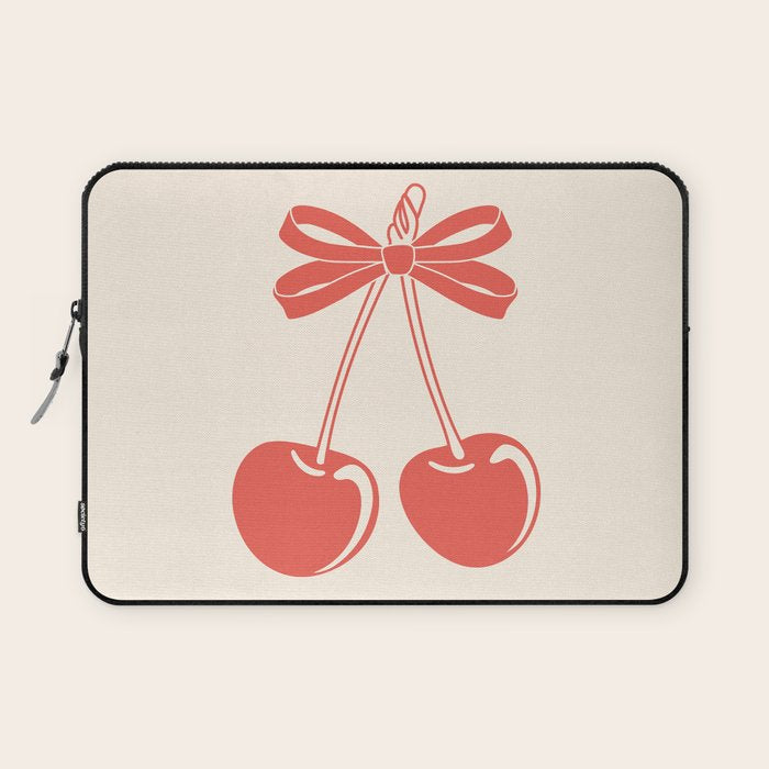 Cherry Bow Delight Laptop Sleeve Gallery Image 1