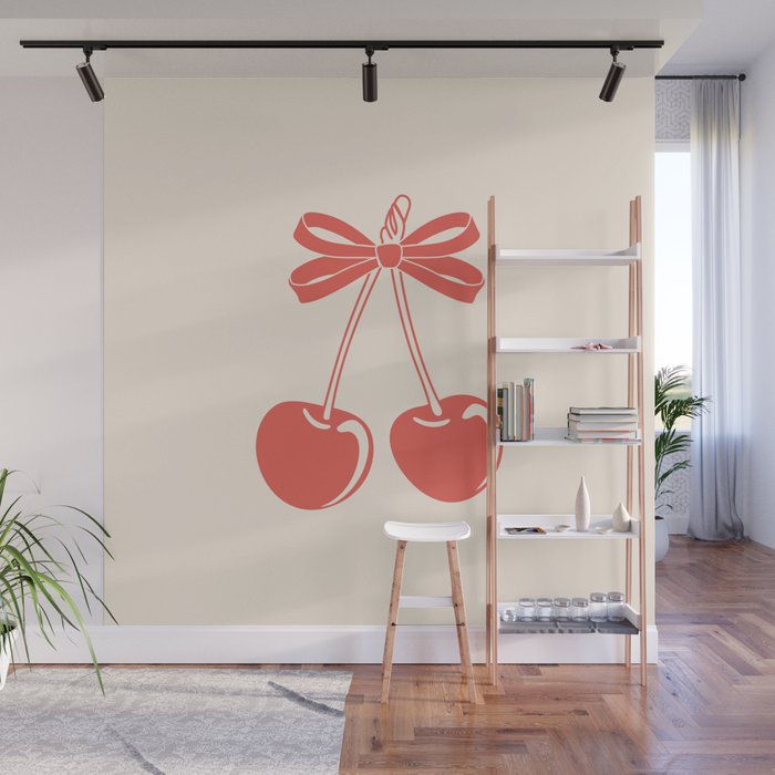 Cherry Bow Delight Wall Mural Gallery Image 1