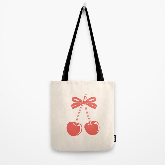 Cherry Bow Delight Tote Bag Gallery Image 2