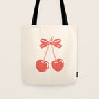 Cherry Bow Delight Tote Bag Gallery Image 1