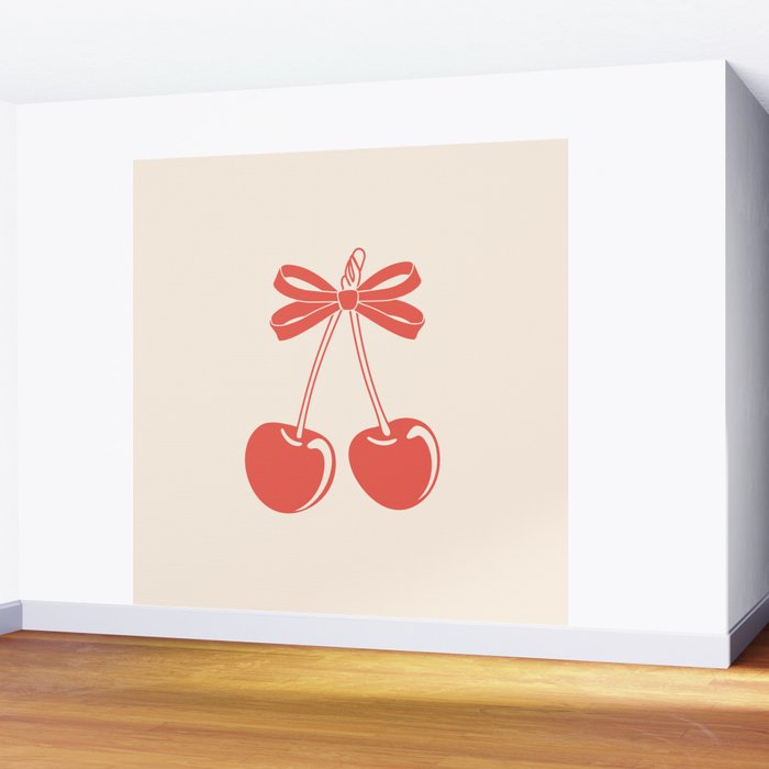 Cherry Bow Delight Wall Mural Gallery Image 2