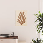 Coral Leaf: Matisse Taupe Brown Edition Poster Gallery Image 2