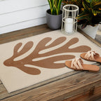 Coral Leaf: Matisse Taupe Brown Edition Outdoor Rug Gallery Image 2