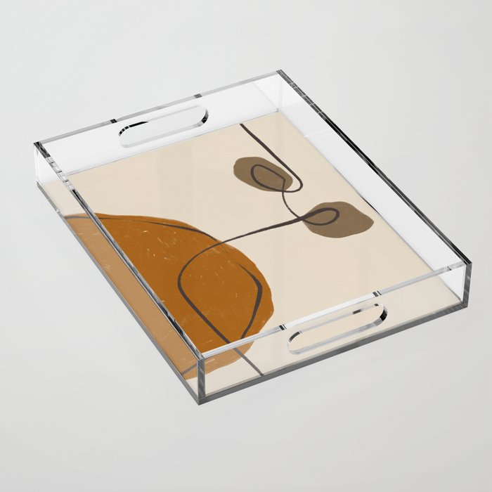 Modern Abstract Shapes #11 Acrylic Tray Gallery Image 1