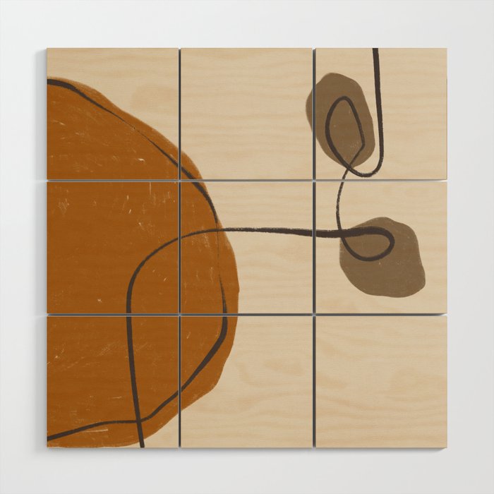 Modern Abstract Shapes #11 Wood Wall Art Gallery Image 1