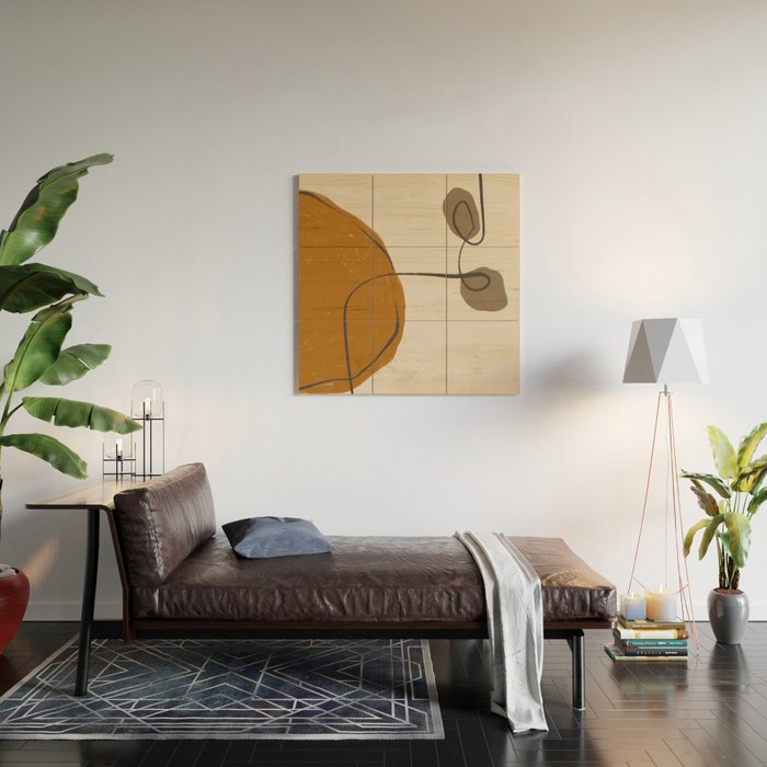 Modern Abstract Shapes #11 Wood Wall Art Gallery Image 2