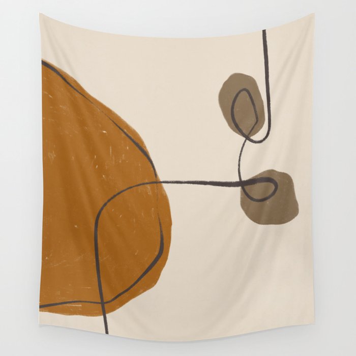 Modern Abstract Shapes #11 Wall Tapestry Gallery Image 1