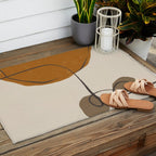 Modern Abstract Shapes #11 Outdoor Rug Gallery Image 2