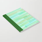 Abstract Watercolor Waves in Ocean Teal Notebook Gallery Image 2