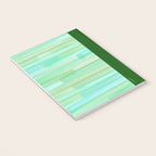 Abstract Watercolor Waves in Ocean Teal Notebook Gallery Image 3