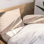 Rose Gold Blush Black Geometric Stripe Glam #1 #geo #decor #art #society6 Pillow Sham Gallery Image 2