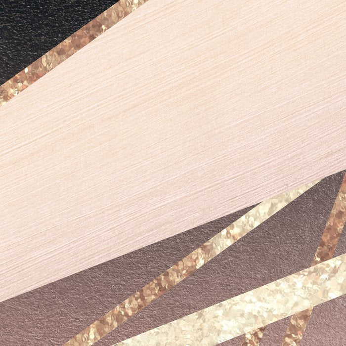 Rose Gold Blush Black Geometric Stripe Glam #1 #geo #decor #art #society6 Coffee Mug Gallery Image 2