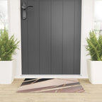 Rose Gold Blush Black Geometric Stripe Glam #1 #geo #decor #art #society6 Welcome Mat Gallery Image 3
