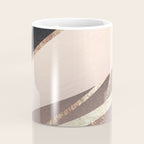 Rose Gold Blush Black Geometric Stripe Glam #1 #geo #decor #art #society6 Coffee Mug Gallery Image 4