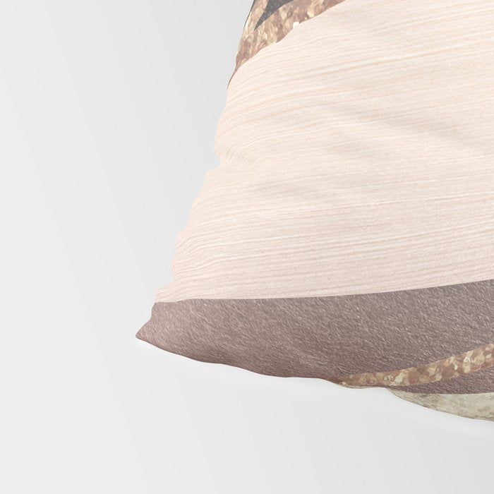 Rose Gold Blush Black Geometric Stripe Glam #1 #geo #decor #art #society6 Pillow Sham Gallery Image 4