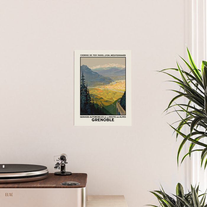 Grenoble Vintage French Travel Poster, 1920s Poster Gallery Image 2