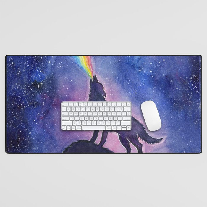 A Rainbow in Space Desk Mat Gallery Image 1