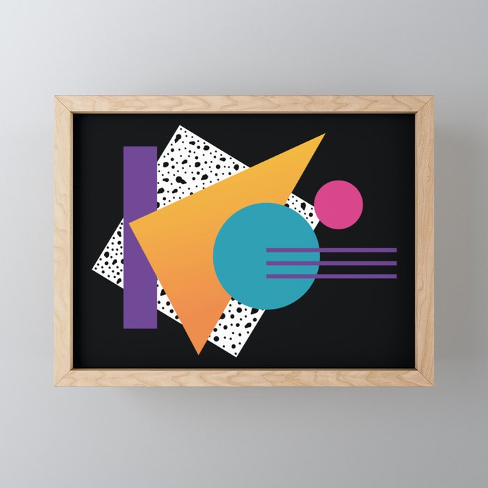 Memphis Pattern 35 / 80s - 90s Retro Mini Art Print Gallery Image 1