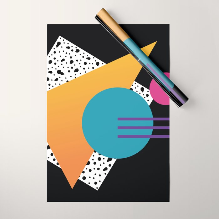 Memphis Pattern 35 / 80s - 90s Retro Wrapping Paper Gallery Image 1
