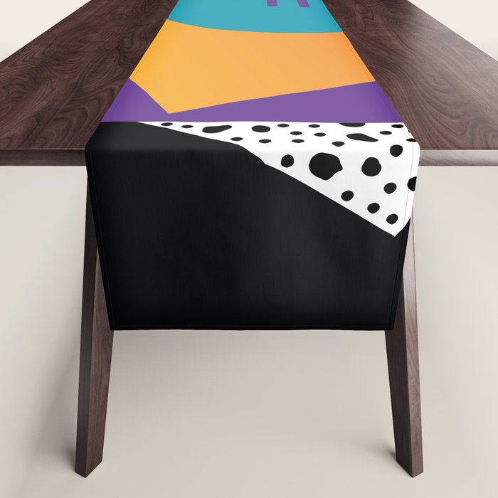Memphis Pattern 35 / 80s - 90s Retro Table Runner Gallery Image 1