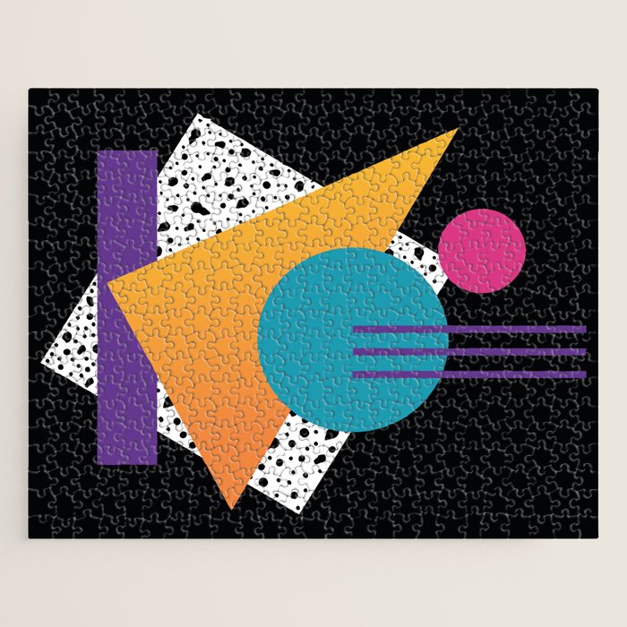 Memphis Pattern 35 / 80s - 90s Retro Jigsaw Puzzle Gallery Image 1