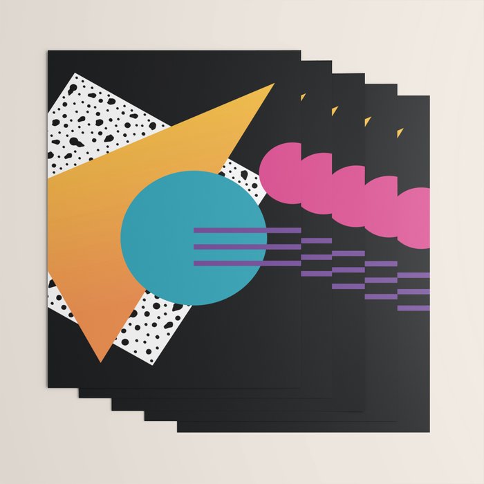 Memphis Pattern 35 / 80s - 90s Retro Wrapping Paper Gallery Image 3