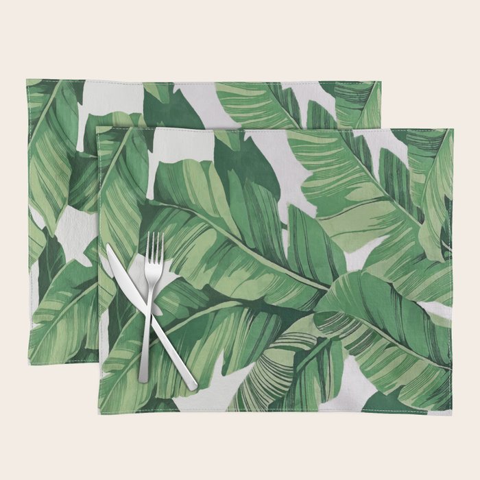 Tropical banana leaves VI Placemat Gallery Image 1